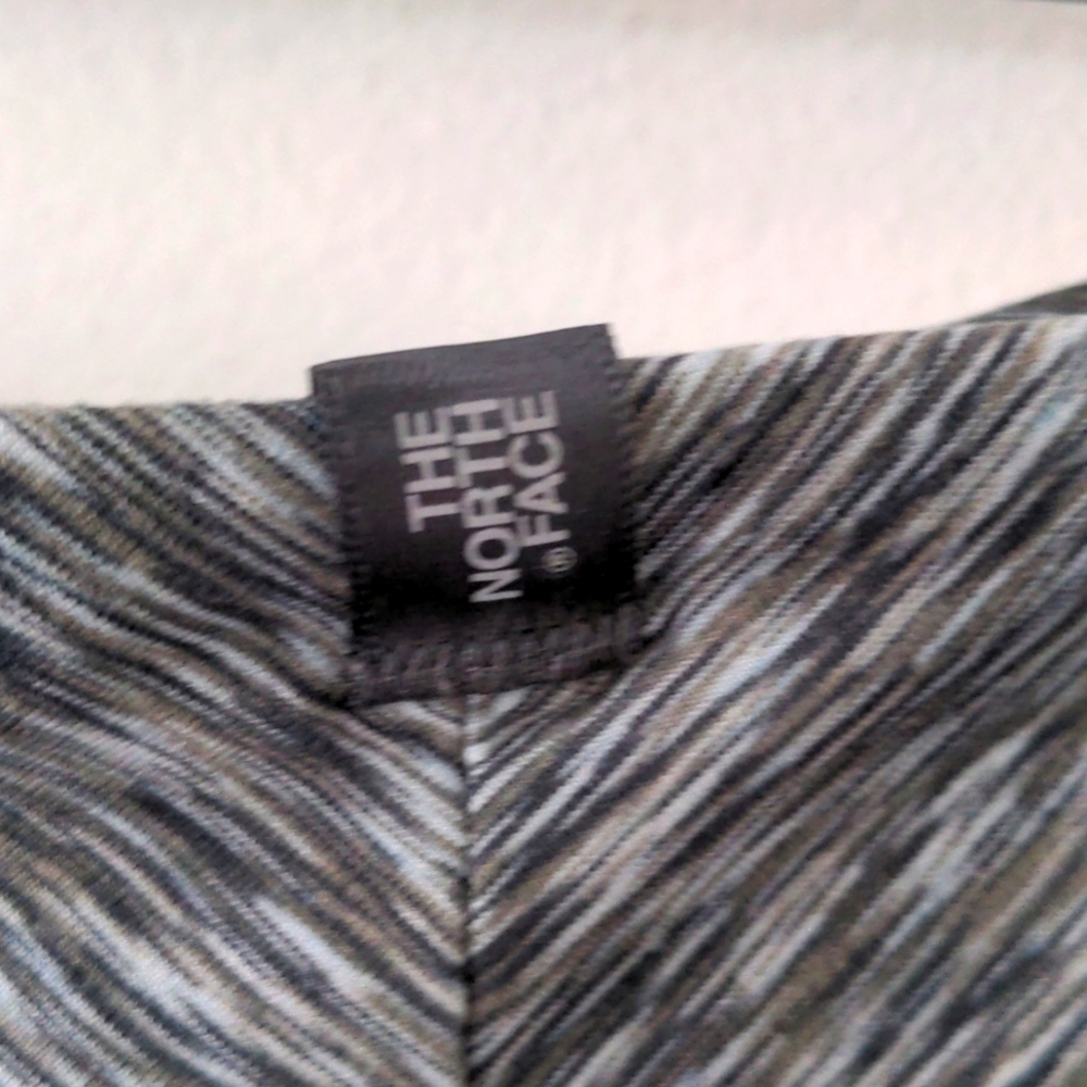 North Face Pull On High Low Heathered Gray Stretch Midi Skirt Packable Travel - Picture 6 of 8